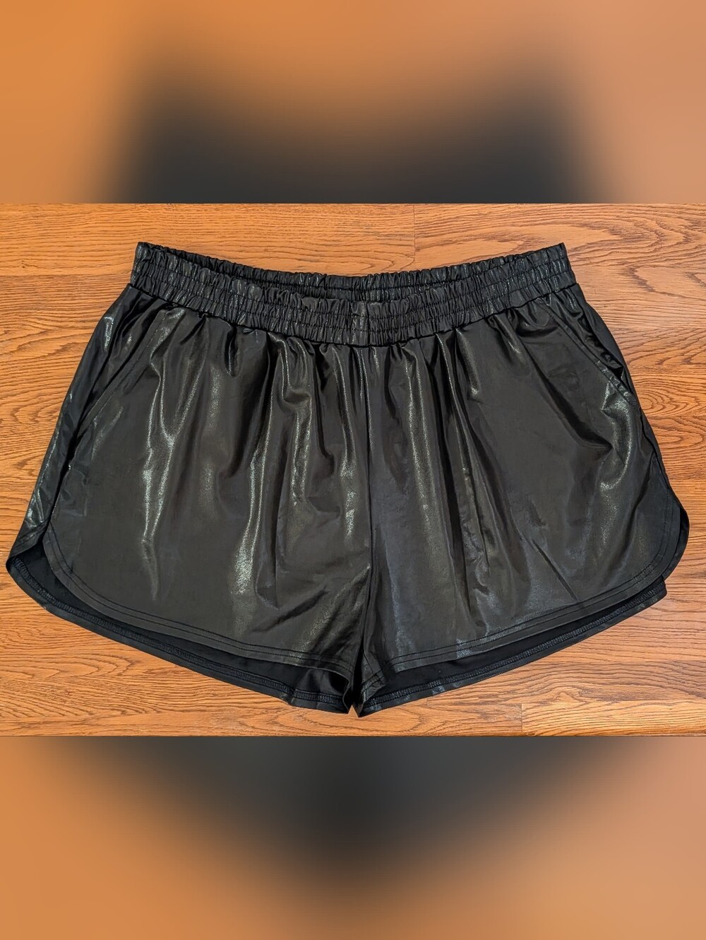 Jess Lea Made To Shine Black Metallic Shorts
